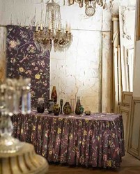 Tissu Le Manach - L'Arbre indien - rf: L4568.004 Prune