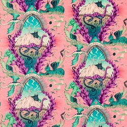 Tissu Clarke & Clarke - Highlandia Velvet - rf: F1752/02 Pink