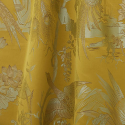 Tissu Quenin - La Parade des Oiseaux - rf: 4253.04 Or