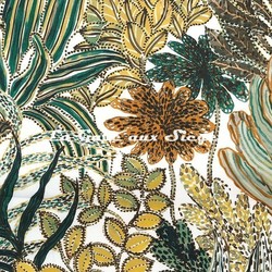 Tissu Casamance - Paradisiaca - rf: 4234.0361 Vert anglais