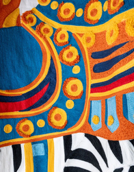 Tissu Pierre Frey - Le Zbre du Carrousel - rf: F4069.001 ( dtail )