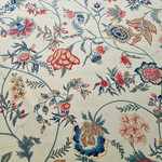 Tissu Braqueni - Saint Lger - rf: B1851.002 Bleu Rose