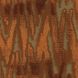 Tissu Misia - Monsieur Gustave - rf: M443.202 Orange brle ( dtail )