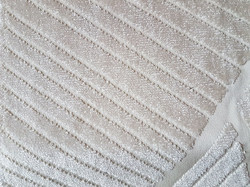 Tissu Pierre Frey - Eventail - rf: F3102.001 Meringue ( dtail )