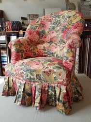 Tissu Sanderson - Rose and Peony - rf: 224421 Red