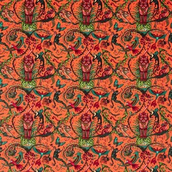 Tissu Clarke & Clarke - Bosque Dreams Velvet - rf: F1749/02 Coral