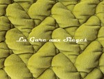 Tissu Dominique Kieffer - Velours Tresse - réf: 17229.02 Chartreuse