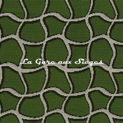 Tissu Rubelli - Wobble Grid - rf: 30506.001 Emerald