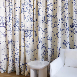 Tissu Pierre Frey - Le Monde parral'aile - rf: F4027.001 Bleu