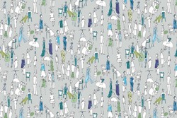 Tissu Casal - Menton - rf: 30408.30 Vert de gris