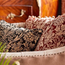 Tissu Morris & Co - Sunflower Velvet - rf: 236928 Kermes/Birch
