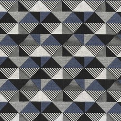 Tissu Misia - Mata-Mata - rf: M206.404 Bleu gyptien