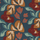 Tissu Casamance - Ayana - rf: 4135.0387 Cladon Grenat