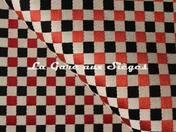 Tissu Jean Paul Gaultier - Biarritz - Coloris: 06 Corail & 05 Laque