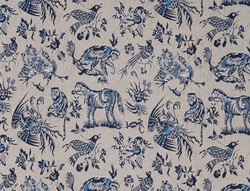 Tissu Jim Thomspon - Madura - rf: J3795.001 Indigo