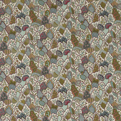 Tissu Braqueni - Les Rivires de l'Indus - rf: B7667.002 Nymphas 
