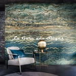 Papier peint Casamance - Azurite Bleu