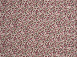 Tissu Braqueni - Petit Jouy - rf: B7687.002 Framboise