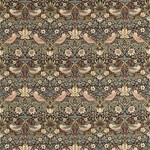 Tissu William Morris - Strawberry Thief - rf: 220311 Chocolate/Slate
