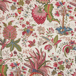Tissu Braqueni - Fleurs tranges - rf: B1811.001 Multicolore