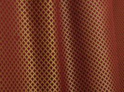Tissu Quenin - Quadrille - rf: 569.03 Rubis