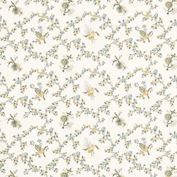 Tissu Sanderson - Treillage - rf: 227177 Chamomile/Chalk