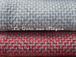 Tissu Osborne & Little - Ardee - Coloris: 08 Ivory/Stone & 09 Coral/Linen