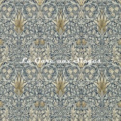 Papier peint William Morris - Snakeshead - rf: 216812 Indigo/Cumin