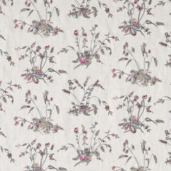 Tissu Braqueni - Au Jardin - rf: B7658.001 Cleste 