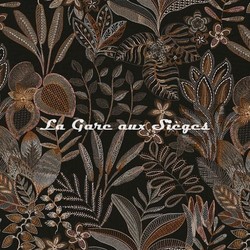 Tissu Casamance - Tereshchenko - rf: 4375.0454 Noir de Lune