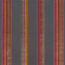 Tissu Osborne & Little - Operetta - rf: F7041.01 Charcoal/Pink/Melon