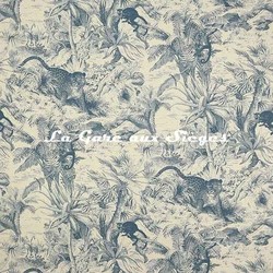 Tissu Manuel Canovas - Salvador Lin - rf: M4044.04 Bleu