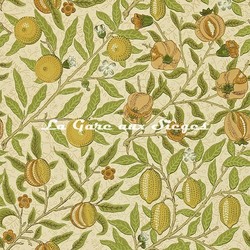 Papier peint Morris & Co - Fruit - rf: DGW1FU102 Lime Green/Tan