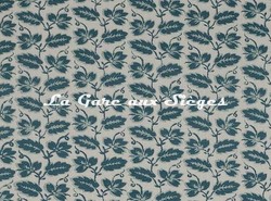 Tissu Colefax & Fowler - Leaf Stripe - rf: F4749.03 Blue ( dtail )