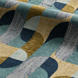 Tissu Misia - Amos - rf: M350.902 Bleu ternel
