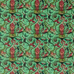 Tissu Clarke & Clarke - Bosque Dreams Velvet - rf: F1749/01 Aquamarine