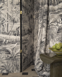 Tissu Pierre Frey - Safari - rf: F3989.001 Charbon