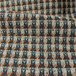 Tissu Misia - Terra Brazil - rf: M198.107 Bleu paon