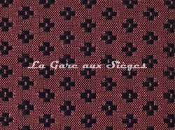 Tissu Le Crin - Nircel 201 - réf: C0201.040 Rouge Noir