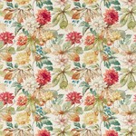 Tissu Sanderson - Dahlia &amp; Rosehip - rf: 226531 Briarwood/Russet