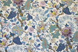 Tissu Casal - Madurai - rf: 30412.7214 Bleu/Parme