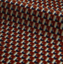 Tissu Misia - Panthon - rf: M439.205 Orange brle 