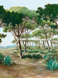 Tissu panoramique Pierre Frey - L'Esterel - rf: F3728.001 Agave