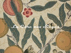 Papier peint Morris & Co - Fruit - rf: DGW1FU101 Beige/Gold/Coral ( dtail )