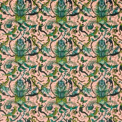 Tissu Clarke & Clarke - Bosque Dreams Velvet - rf: F1749/05 Pink