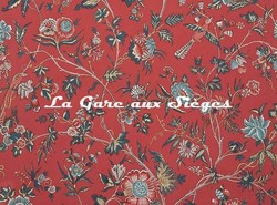 Tissu Le Manach - L'Arbre indien - rf: L4568.003 Groseille