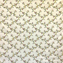 Tissu Chane Ducrocq - Eugnie - rf: 3059.6738 Rose/Vert