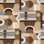 Tissu Casamance - Paro - rf: 1095.0132 Acajou/Sable
