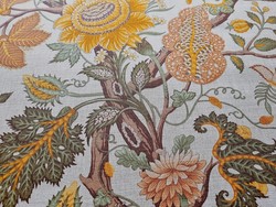 Tissu Casal - Madurai Lin - rf: 30422.7440 Or/Vert ( dtail )