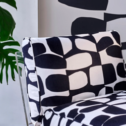 Tissu Pierre Frey - Small Surprise - rf: F3486.001 Noir et Blanc